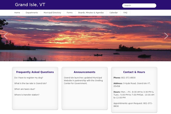 grandislevt.org site used Vt-responsive