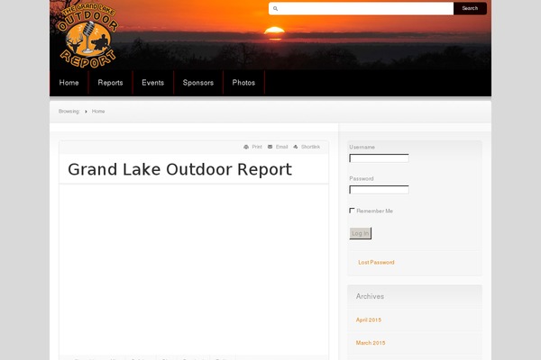 News theme site design template sample