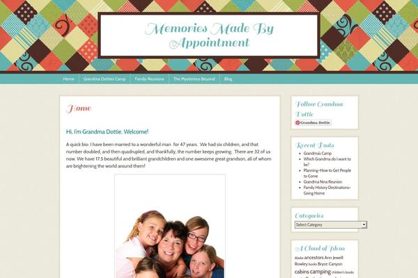 Patchwork theme site design template sample