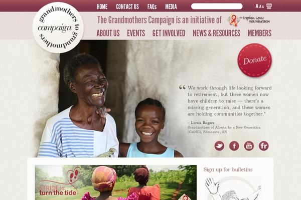 Granny theme site design template sample