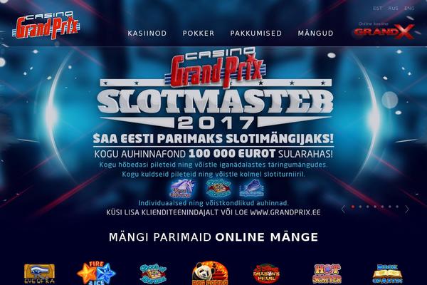 GrandPrix theme site design template sample
