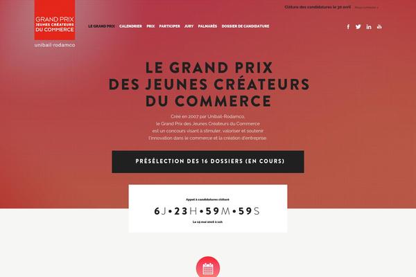GrandPrix theme site design template sample