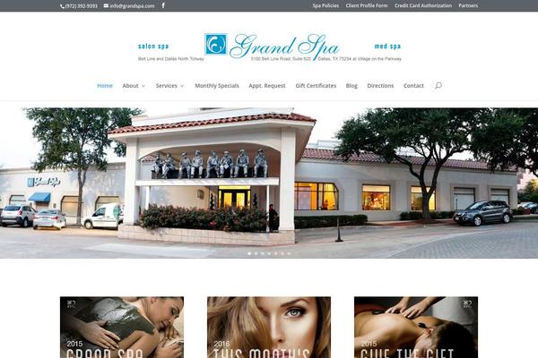 Divi theme site design template sample