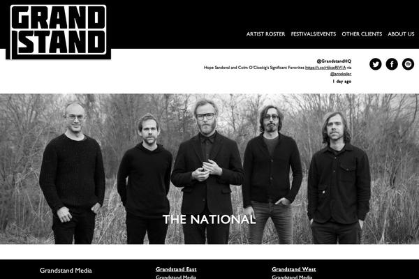 grandstandhq.com site used Bootstrap Four