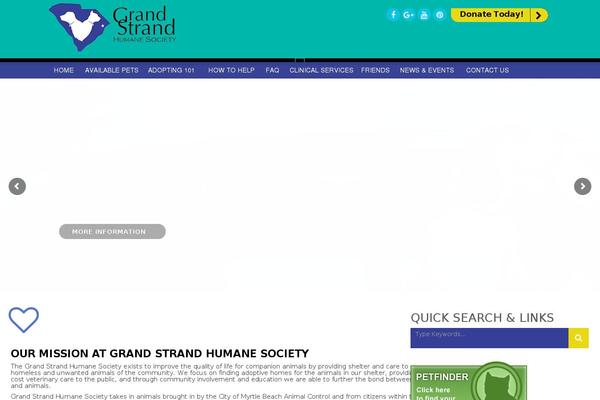 Site using Petfinder Listings plugin