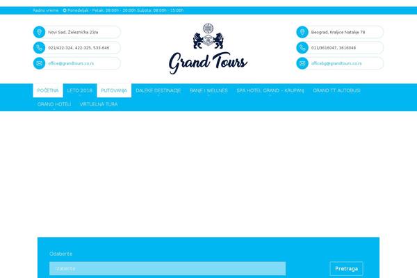 Grand theme site design template sample