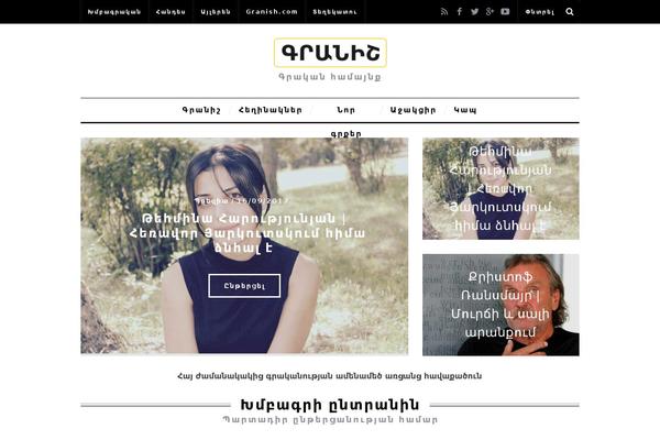 Site using Shortcodes-indep plugin
