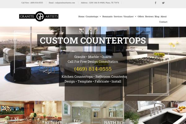 graniteartiststx.com site used Wps-theme