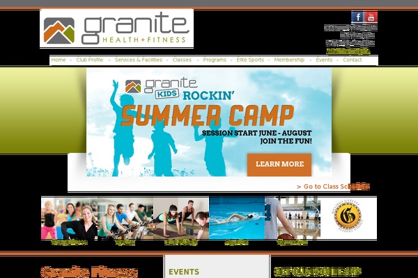 Granite theme site design template sample