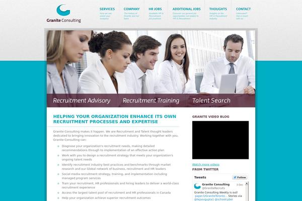 Granite theme site design template sample