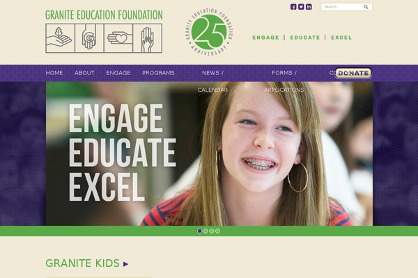 Granite theme site design template sample