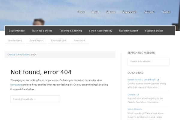 graniteschools.org site used Gsd-home