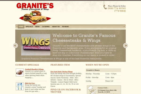 Restaurant theme site design template sample