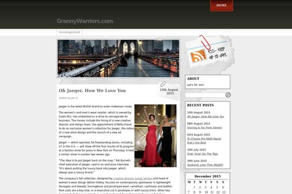 grannywarriors.com site used Fresh Editorial