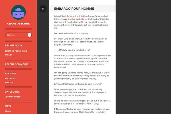 Writr theme site design template sample