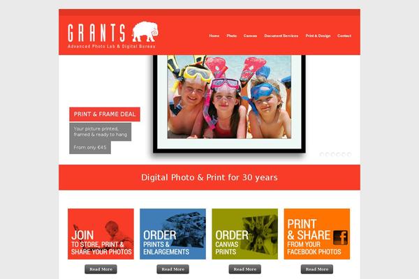 Gather theme site design template sample