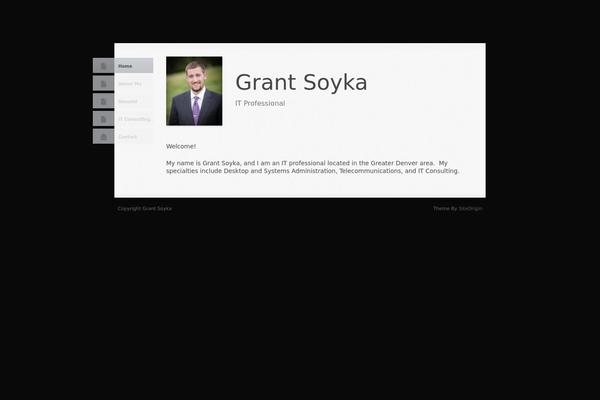 Vcard theme site design template sample