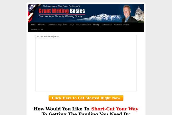 grantwritingbasics.com site used MarketerCMS