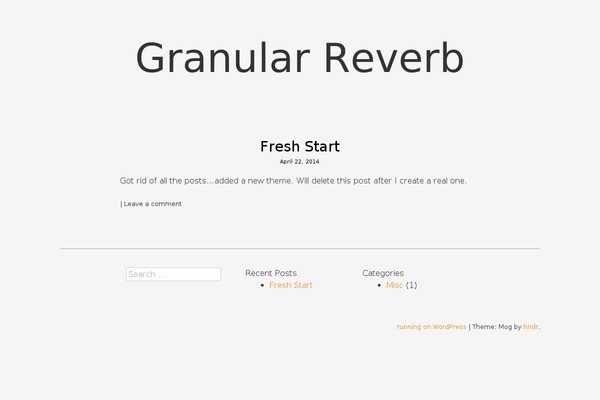 Mog theme site design template sample