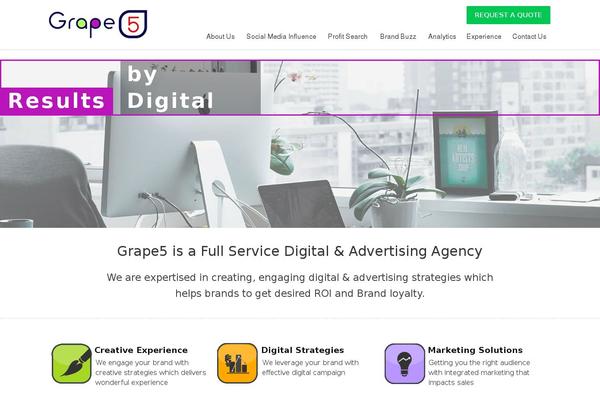 grape5.com site used Theme19