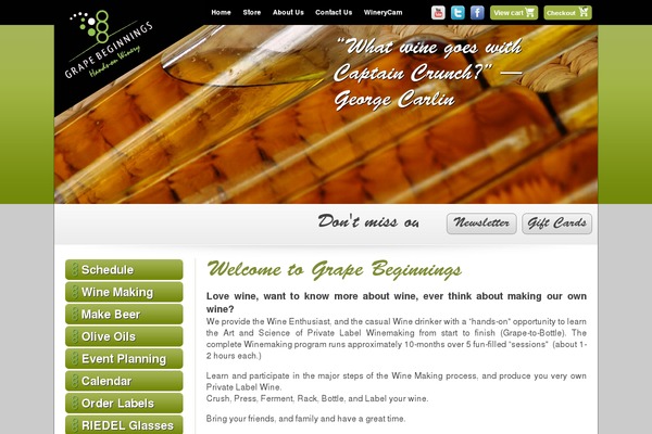 grapebeginningswine.com site used Gb
