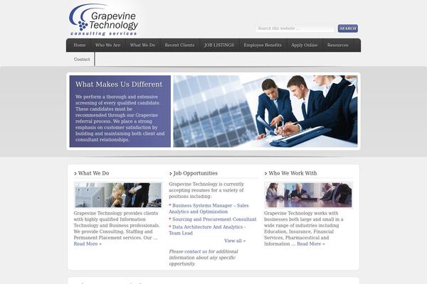 Enterprise theme site design template sample