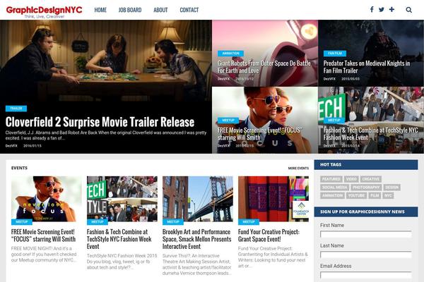 Top News theme site design template sample