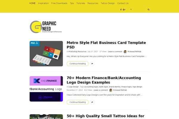 Gridlove theme site design template sample