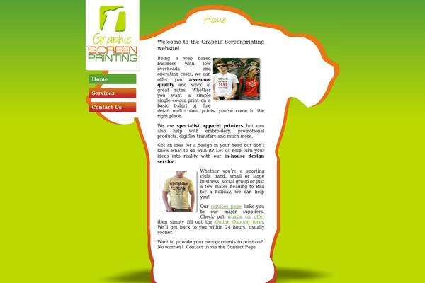 graphicscreenprinting.com.au site used Printing
