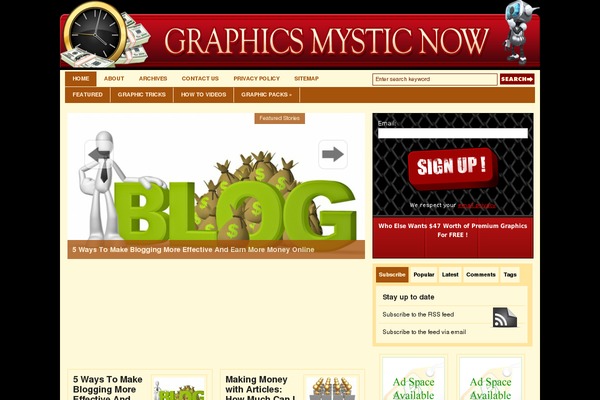 Gazette theme site design template sample
