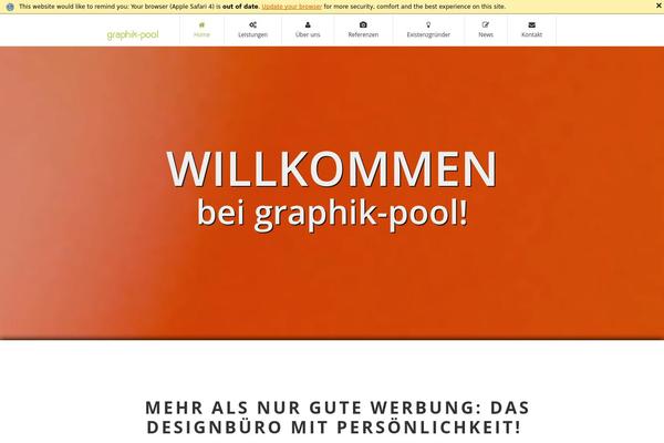 graphik-pool.de site used Underground_onepage