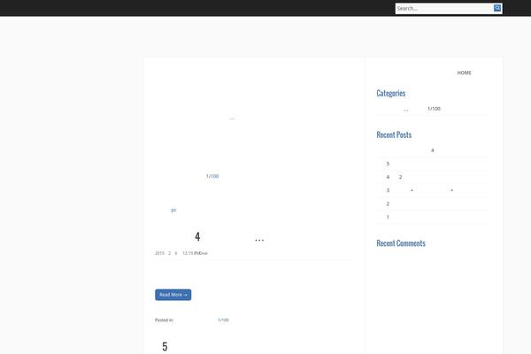 Infinity theme site design template sample