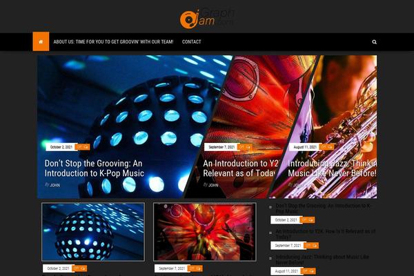 graphjam.com site used Envo Magazine Dark