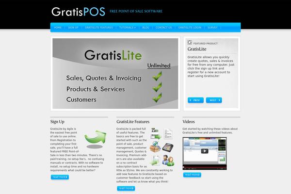 Webfolio theme site design template sample