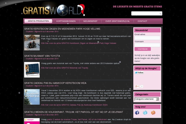 gratisworld.nl site used Gratis