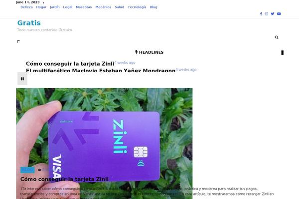 Trendy-news theme site design template sample