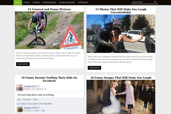 UBlog theme site design template sample