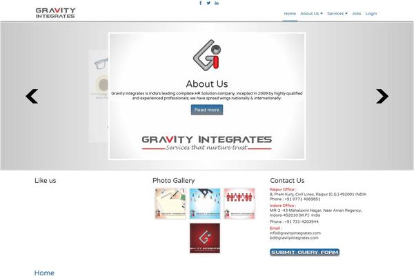 Nifty theme site design template sample