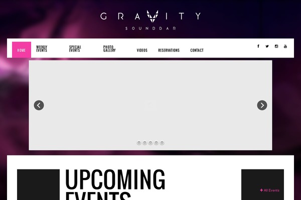 Gravity theme site design template sample