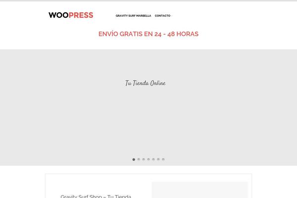 WooPress theme site design template sample