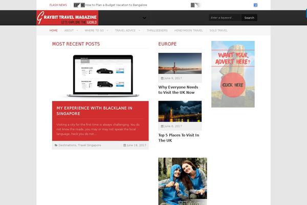 Reporter theme site design template sample