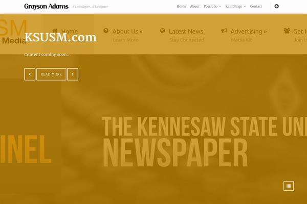 graysonadams.com site used Tdwriter