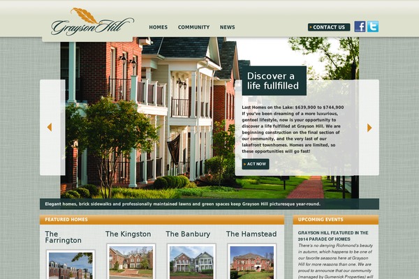Grayson theme site design template sample