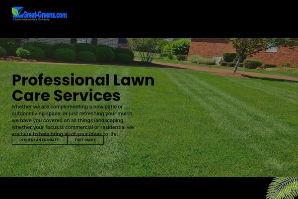 great-greens.com site used Tailpress
