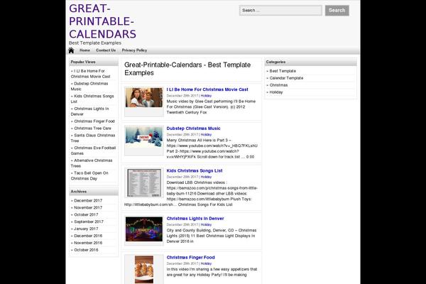 Do’a Ibu theme site design template sample
