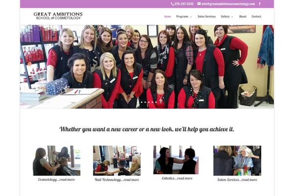 Divi theme site design template sample