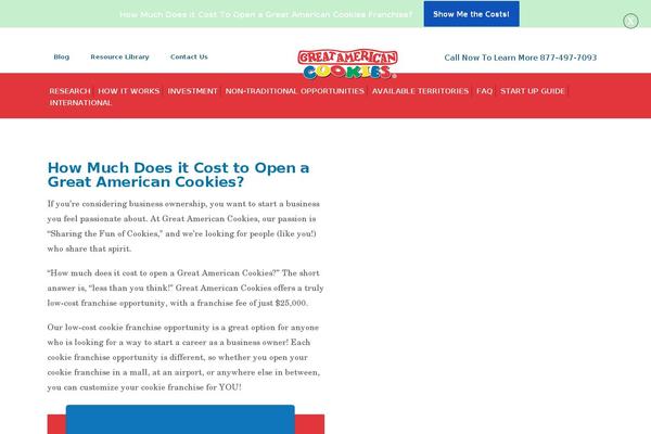 greatamericancookiesfranchise.com site used Gac