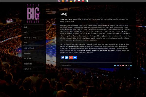 King Size theme site design template sample