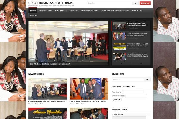 deTube theme site design template sample