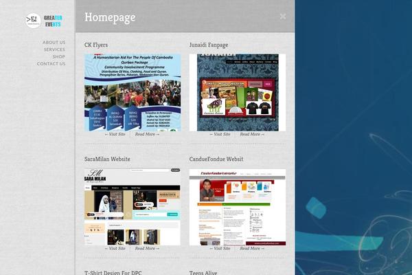 Village theme site design template sample